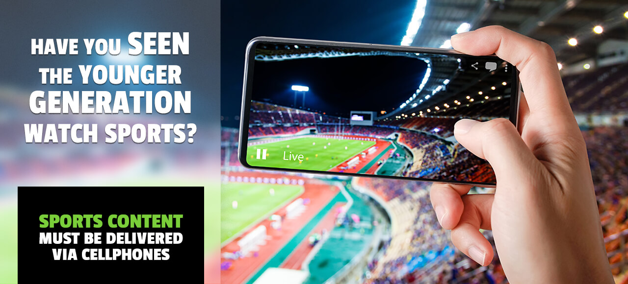 Have you seen the younger generation watching sports?